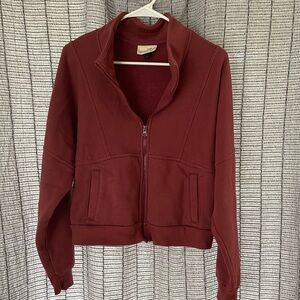 Womens Cropped Zip Up